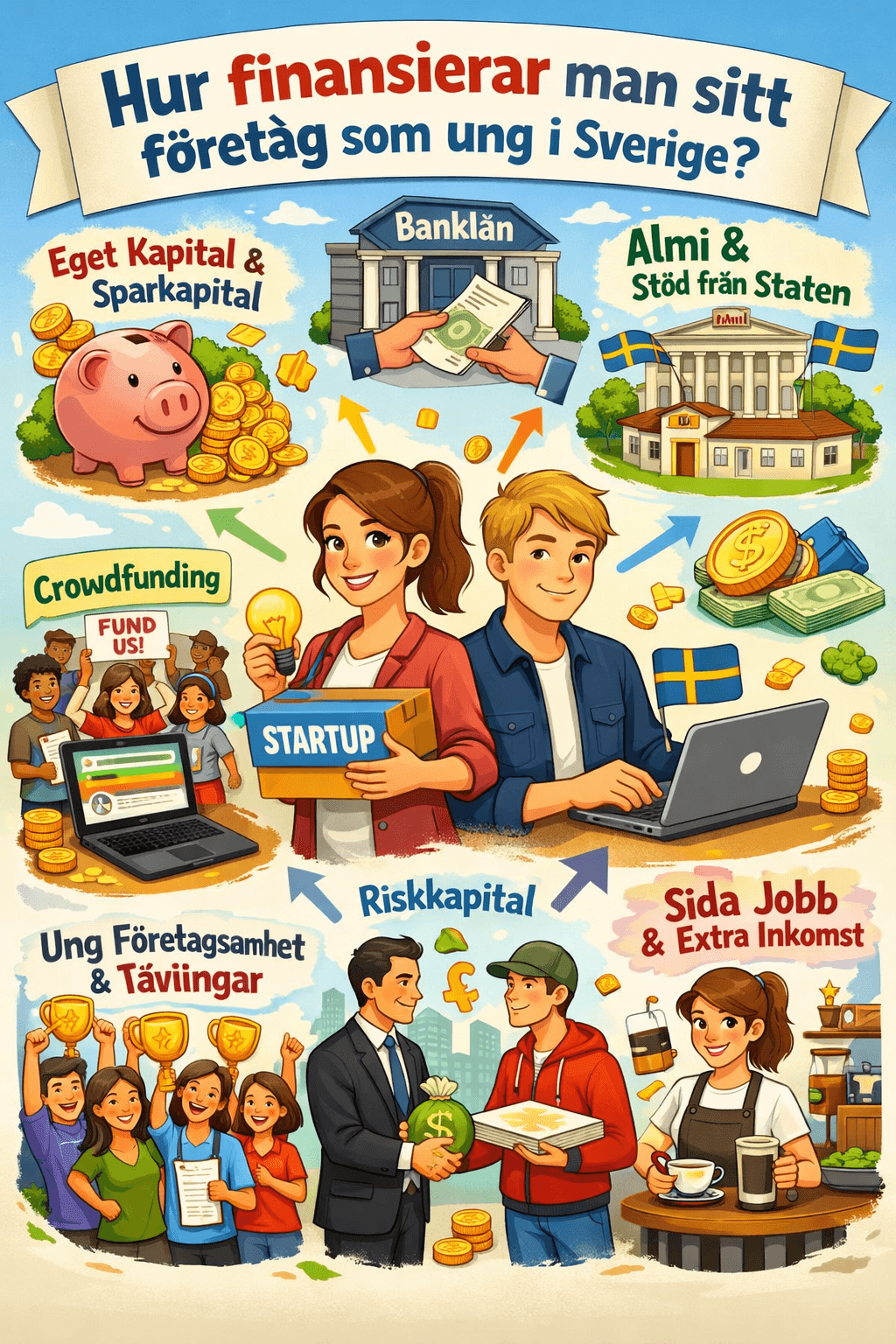 Hur finansierar man sitt företag som ung i Sverige
