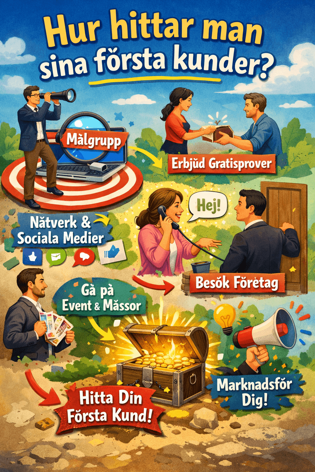 Hur hittar man sina första kunder